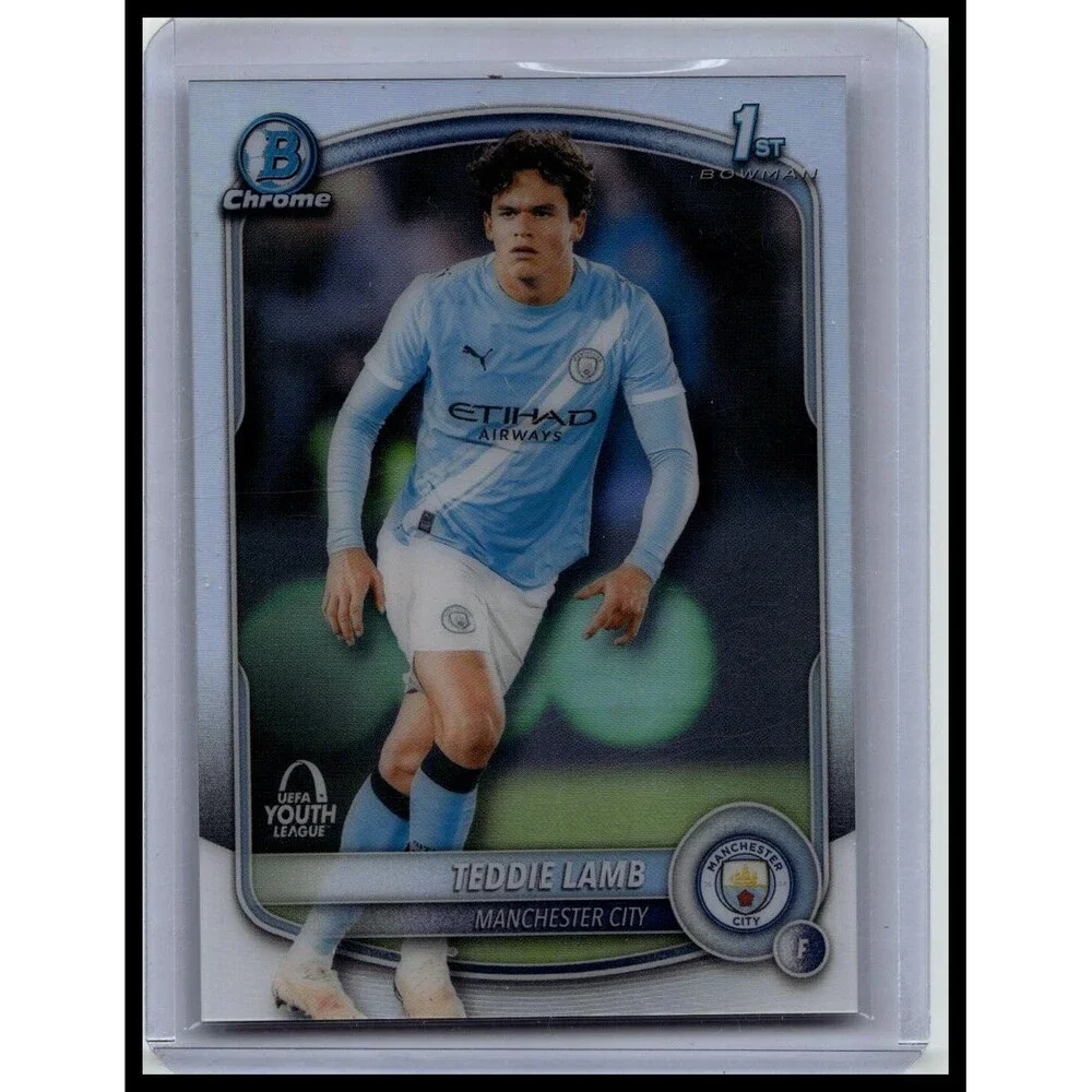 2025-26 Topps Chrome UEFA Teddie Lamb #BU-TL Man City Bowman UEFA Youth League